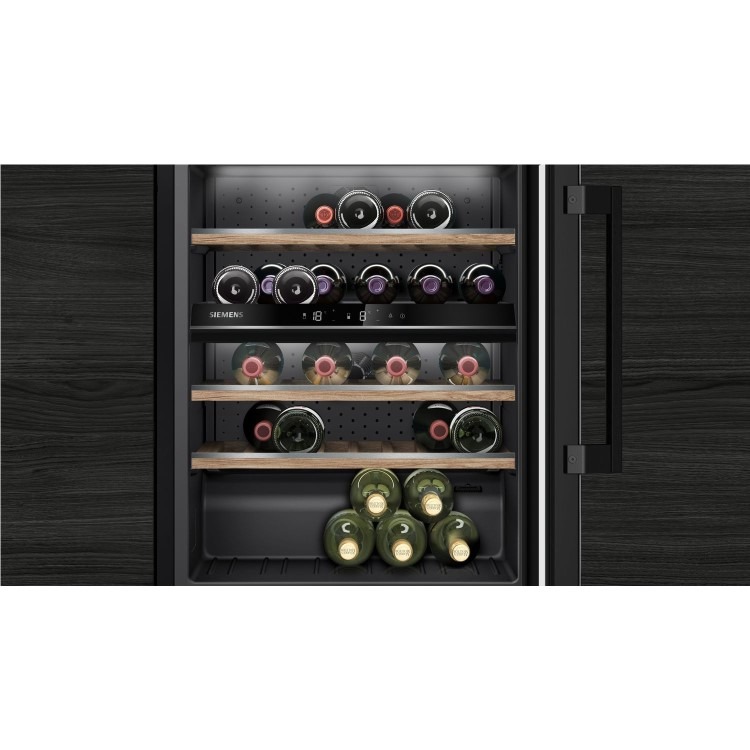 Siemens iQ500 44 Bottle Capacity Wine Cooler - Black - Image 3
