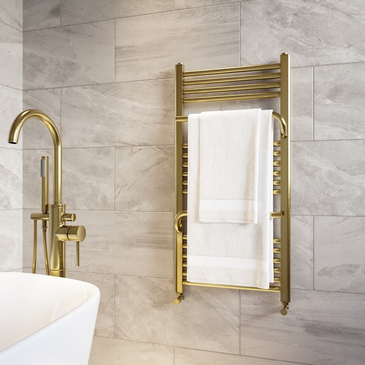 Brass Towel Radiator 1000 x 500mm - Nazco - Image 4