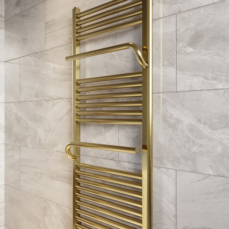 Brass Towel Radiator 1200 x 500mm - Nazco - Image 3