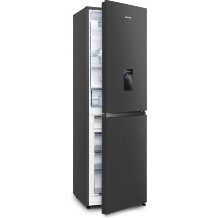 Hisense 256 Litre 50/50 Freestading Fridge Freezer - Black - Image 2