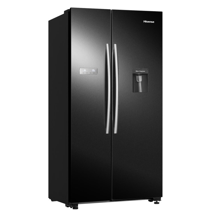 Hisense 578 Litre Side-By-Side American Fridge Freezer - Black - Image 2