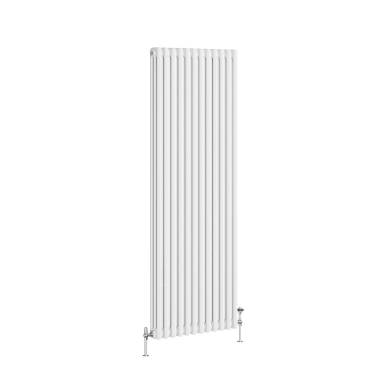Reggio White Vertical Triple Column Traditional Radiator 1500x560mm 5626 BTU - Cast Iron Style - Image 3