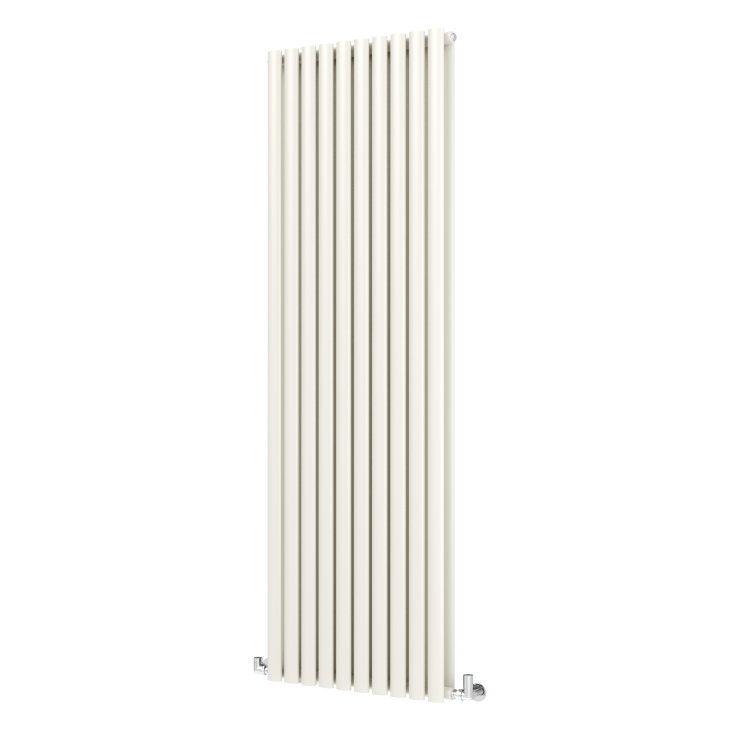 Sorrento Linen Vertical Oval Designer Radiator 1800x590mm Double Panel 6229 BTU - Image 3