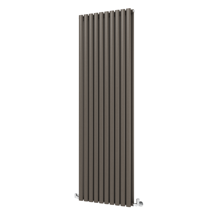 Sorrento Russet Vertical Oval Designer Radiator 1800x590mm Double Panel 6229 BTU - Image 4
