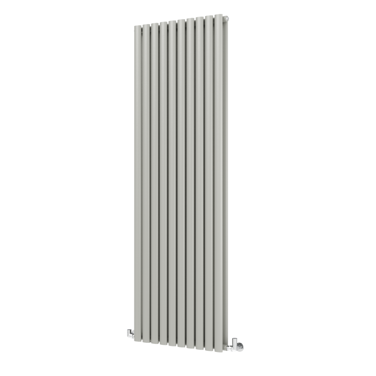 Sorrento Smoked Stone Vertical Oval Designer Radiator 1800x590mm Double Panel 6229 BTU - Image 3