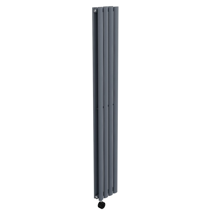 Anthracite Vertical Smart Electric Radiator with Wi-Fi Thermostat - 1200W - Double Panel H1600xW236mm - Bathroom Safe - Image 4
