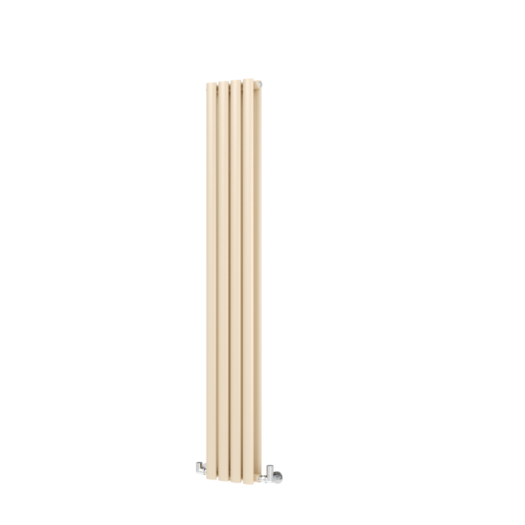 Sorrento Elk brown Vertical Oval Designer Radiator 1600x236mm Double Panel 2234 BTU - Image 5