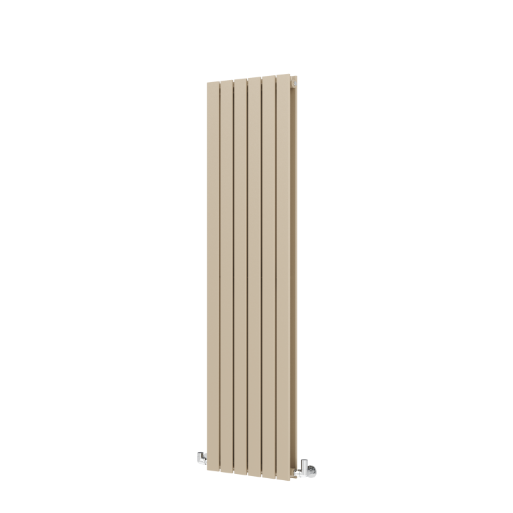 Riace Beige grey Vertical Flat Designer Radiator 1600x408mm Double Panel 3687 BTU - Image 5