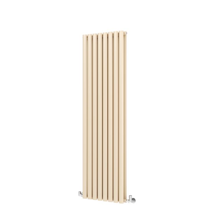 Sorrento Elk brown Vertical Oval Designer Radiator 1600x472mm Double Panel 4468 BTU - Image 5