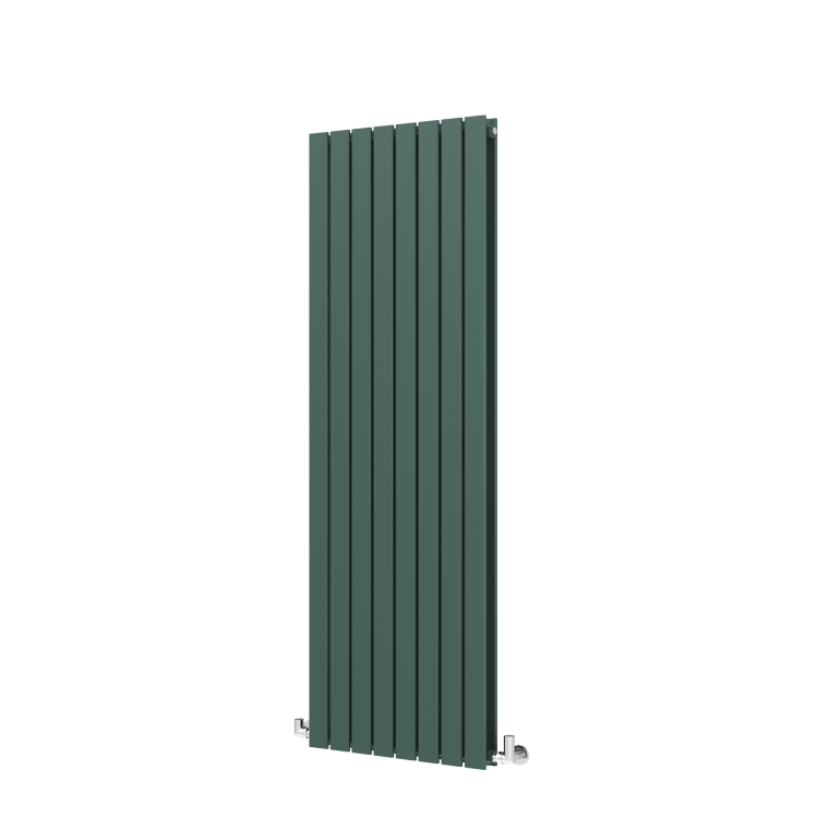Riace Evergreen Vertical Flat Designer Radiator 1600x544mm Double Panel 4916 BTU - Image 3