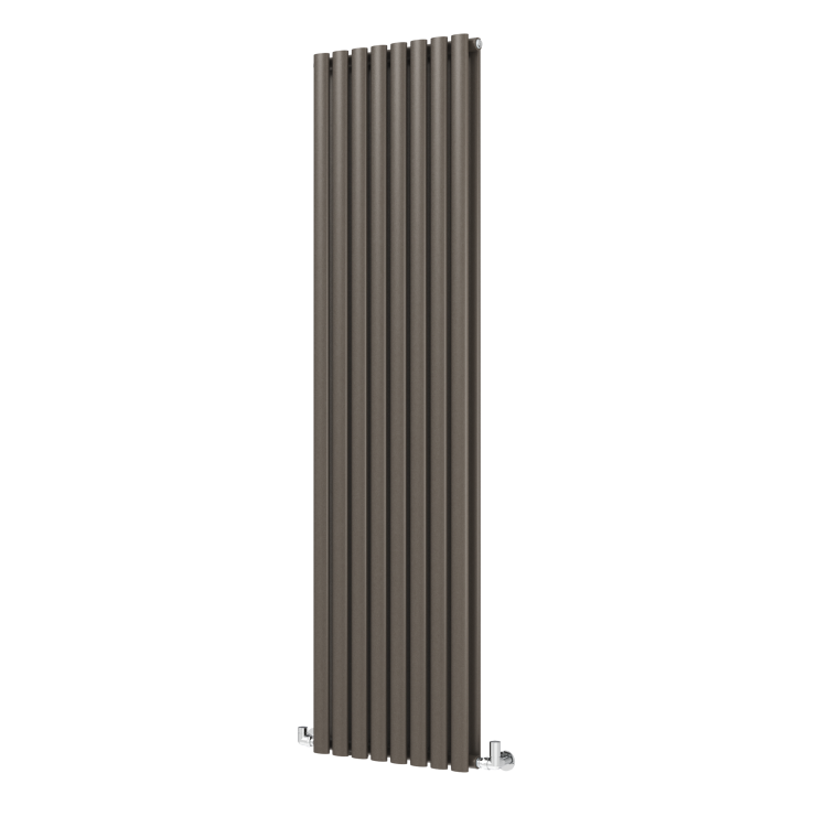 Sorrento Russet Vertical Oval Designer Radiator 1800x472mm Double Panel 4983 BTU - Image 5