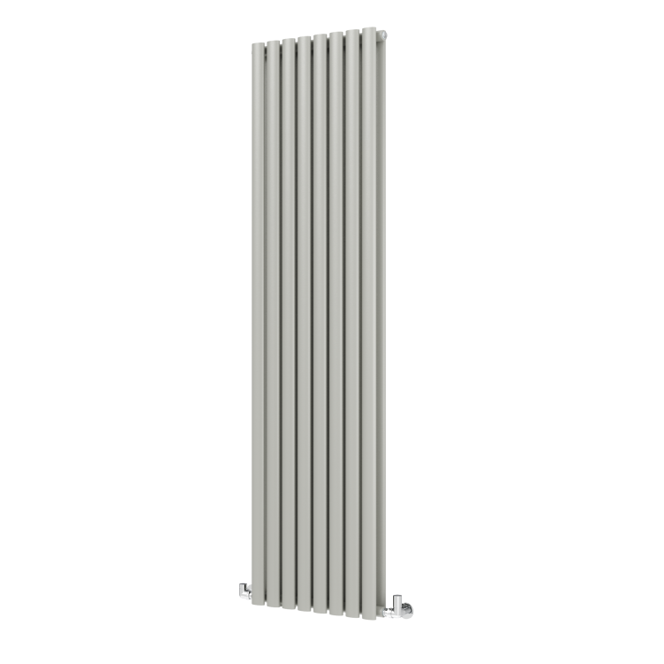 Sorrento Smoked Stone Vertical Oval Designer Radiator 1800x472mm Double Panel 4983 BTU - Image 5