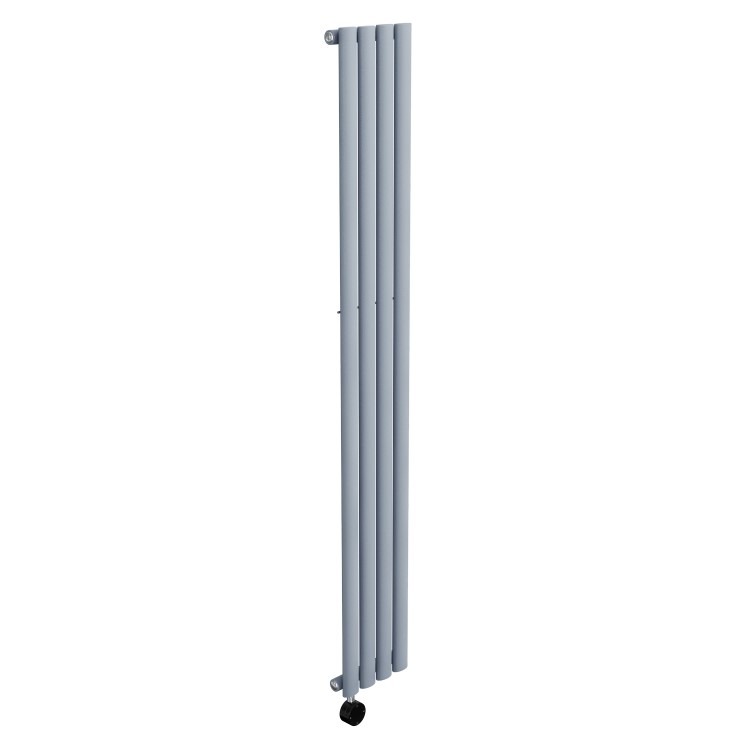 Light Grey Vertical Smart Electric Radiator with Wi-Fi Thermostat - 1000W - H1600xW236mm - Bathroom Safe - Image 3