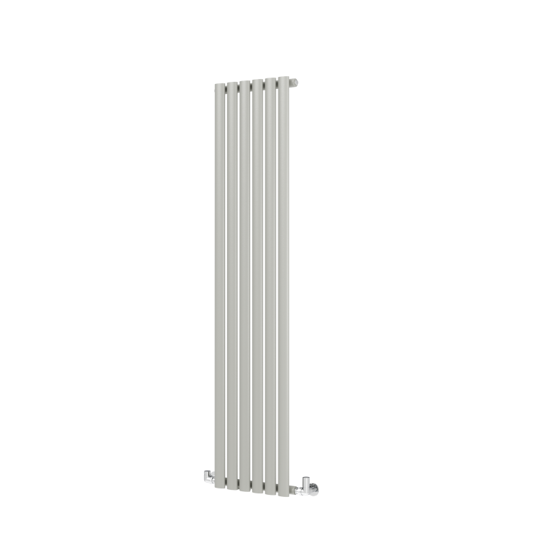Sorrento Smoked Stone Vertical Oval Designer Radiator 1600x354mm Single Panel 2282 BTU - Image 4