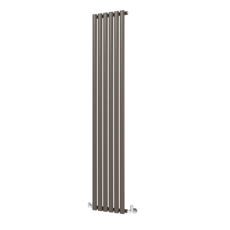 Sorrento Russet Vertical Oval Designer Radiator 1800x354mm Single Panel 2530 BTU - Image 4