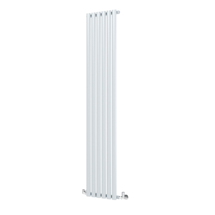 Sorrento Salt & Pepper Vertical Oval Designer Radiator 1800x354mm Single Panel 2530 BTU - Image 5