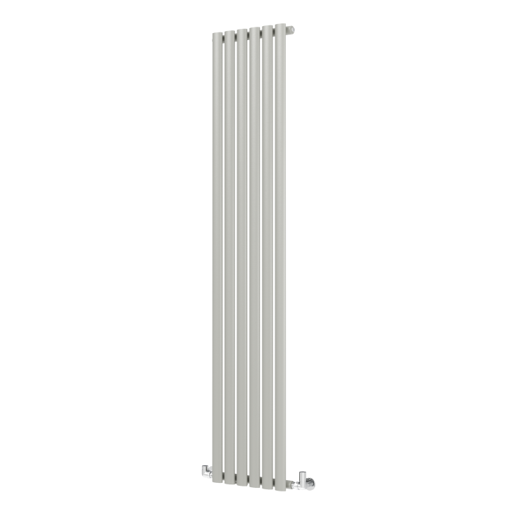 Sorrento Smoked Stone Vertical Oval Designer Radiator 1800x354mm Single Panel 2530 BTU - Image 2