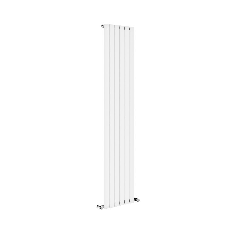 Riace White Vertical Flat Designer Radiator 1800x408mm Single Panel 2705 BTU - Image 3