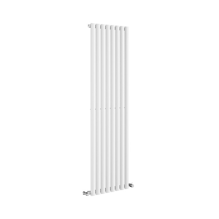 Sorrento White Vertical Oval Designer Radiator 1600x472mm Single Panel 3043 BTU - Image 3