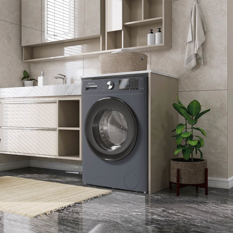 electriQ 8kg 1400rpm Washing Machine - Graphite - Image 2