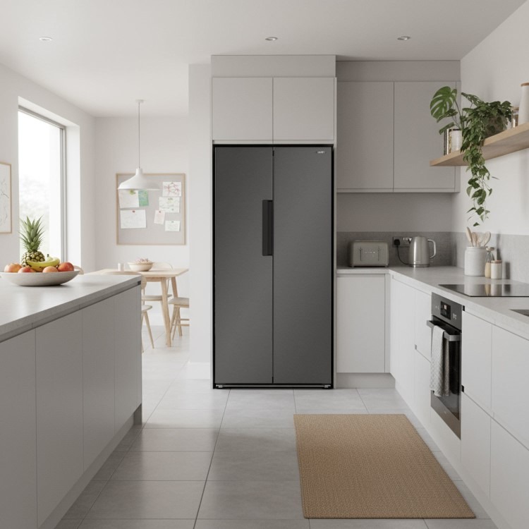 electriQ 430L Side by Side American Fridge Freezer - Image 3