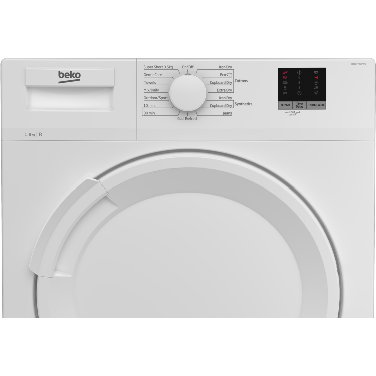 Beko 8kg Condenser Tumble Dryer - Sensor Dry - White - Image 4