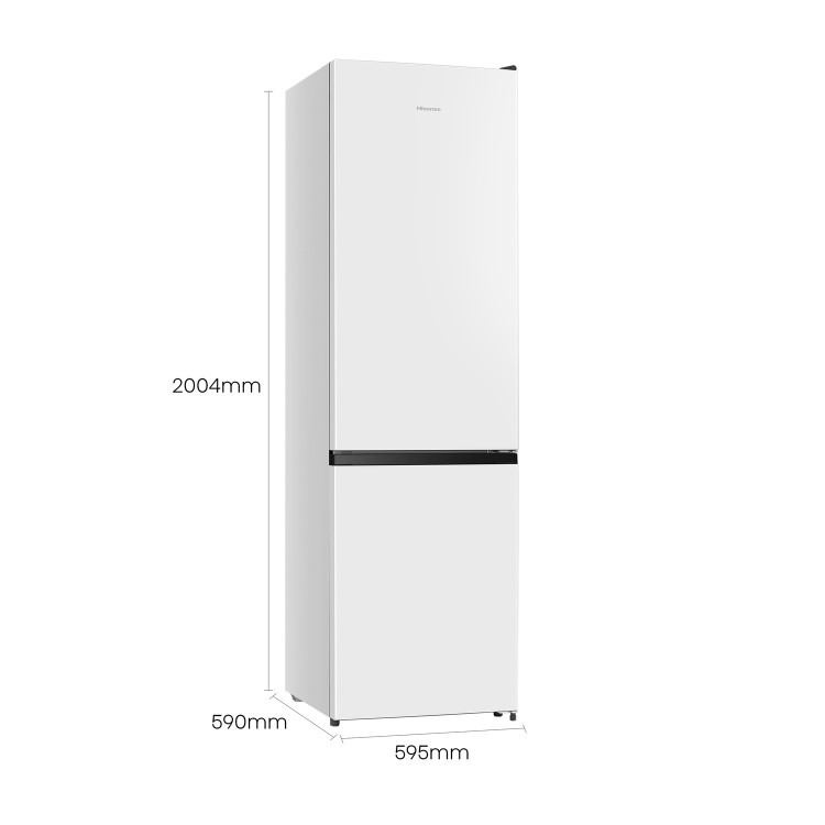Hisense 336 Litre 60/40 Freestanding Fridge Freezer - White - Image 2