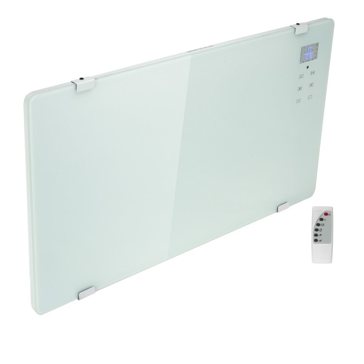 electriQ 2000W Smart Designer Glass Panel Heater - Wall Mountable & Bathroom Safe - Image 3