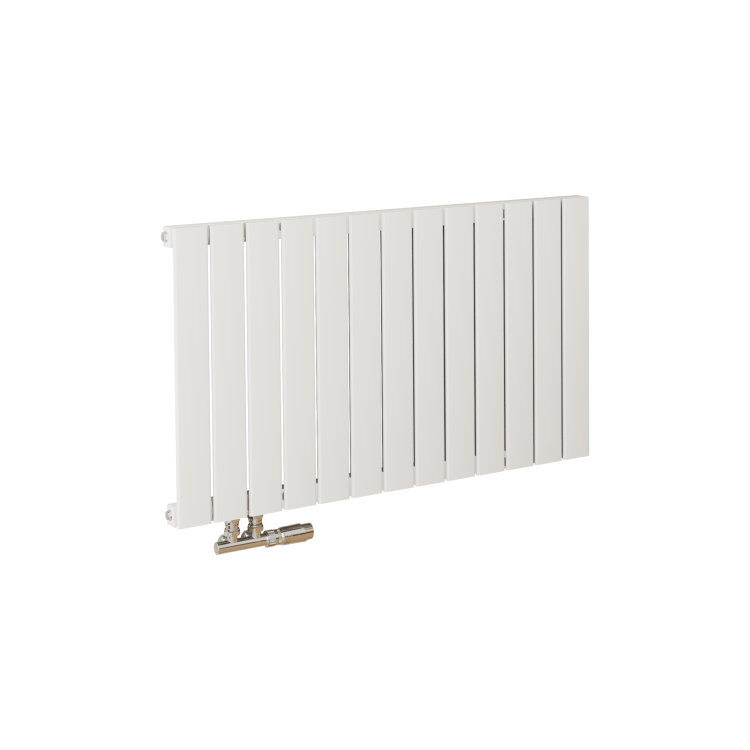 Eco Eleganza White Horizontal Flat Aluminium Middle Connection Radiator 600x975mm Single Panel 2992 BTU - Image 3