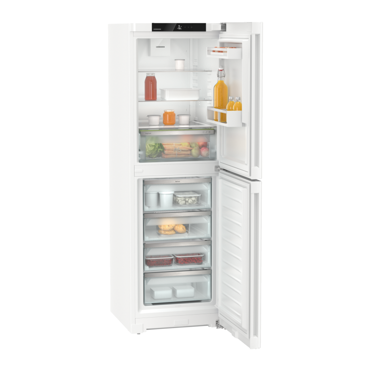 Liebherr 319 Litre 50/50 Freestanding Fridge Freezer With Easy Fresh - White - Image 2
