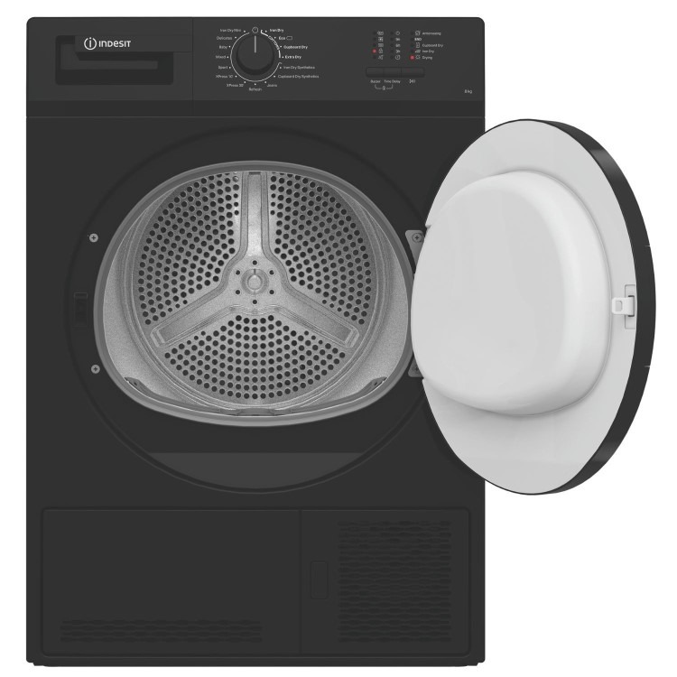 Indesit 8kg Condenser Tumble Dryer - Black - Image 5