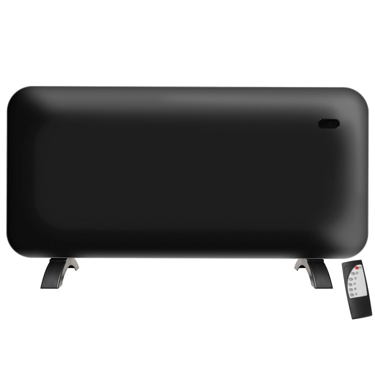 electriQ 2000W Smart Electric Designer Metal Panel Heater - Wall Mountable & Bathroom Safe - Black - Image 4