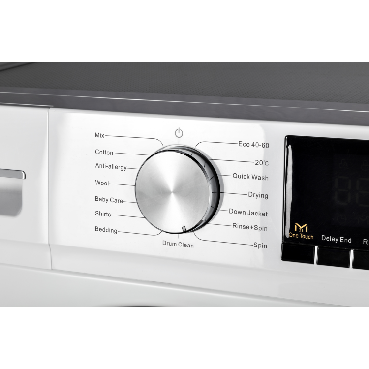 electriQ 8kg 1400rpm Washing Machine - White - Image 3