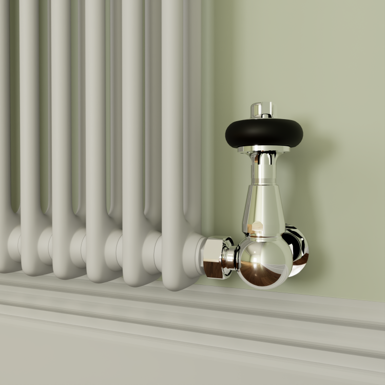 Reggio White Horizontal Double Column Radiator 800x605mm 2680 BTU - Cast Iron Style - Image 3