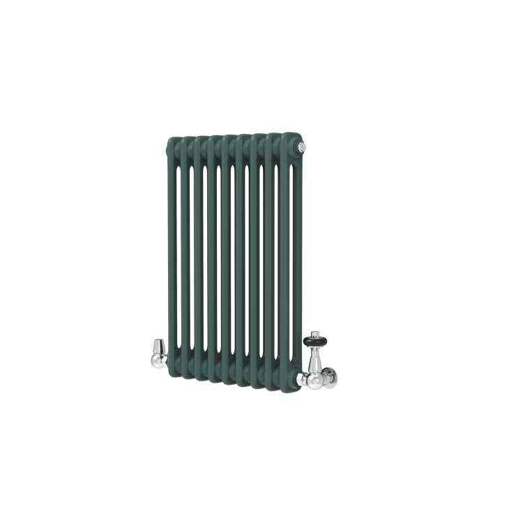 Reggio Evergreen Horizontal Double Column Traditional Radiator 600x425mm 1416 BTU - Cast Iron Style - Image 2