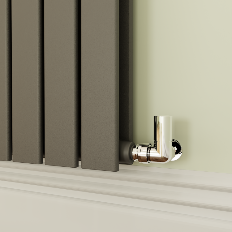 Riace Anthracite Horizontal Flat Designer Radiator 800x748mm Double Panel 3628 BTU - Image 3