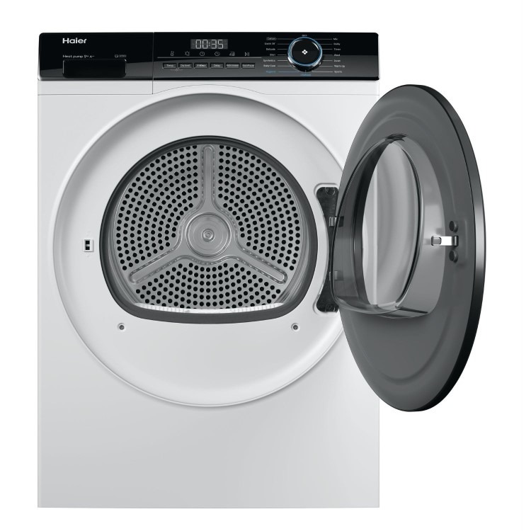 Haier 939 Series 3 9kg Heat Pump Tumble Dryer - A++ Rated, Reverse Action - White - Image 4