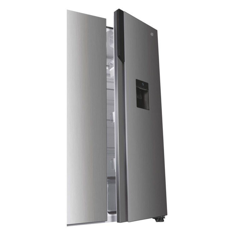 Hoover 532 Litre Side-By-Side American Fridge Freezer - Stainless Steel - Image 4