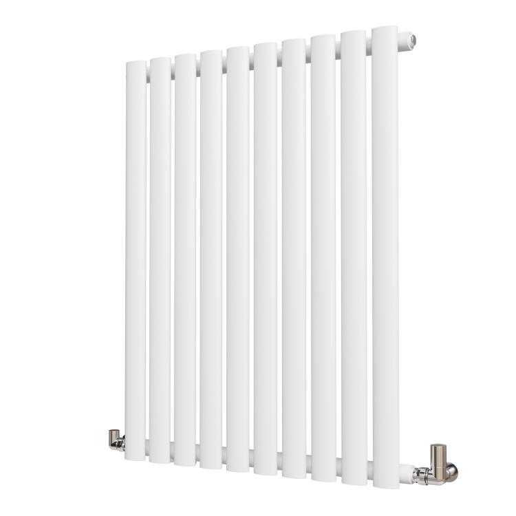 Sorrento White Horizontal Oval Designer Radiator 800x590mm Single Panel 1947 BTU - Image 4