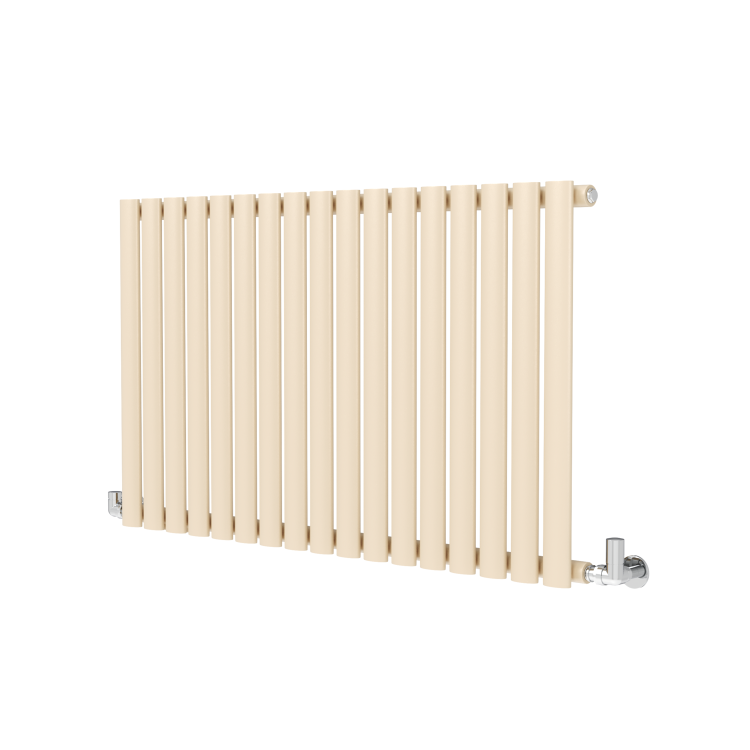 Sorrento Elk brown Horizontal Oval Designer Radiator 600x1003mm Single Panel 2679 BTU - Image 3
