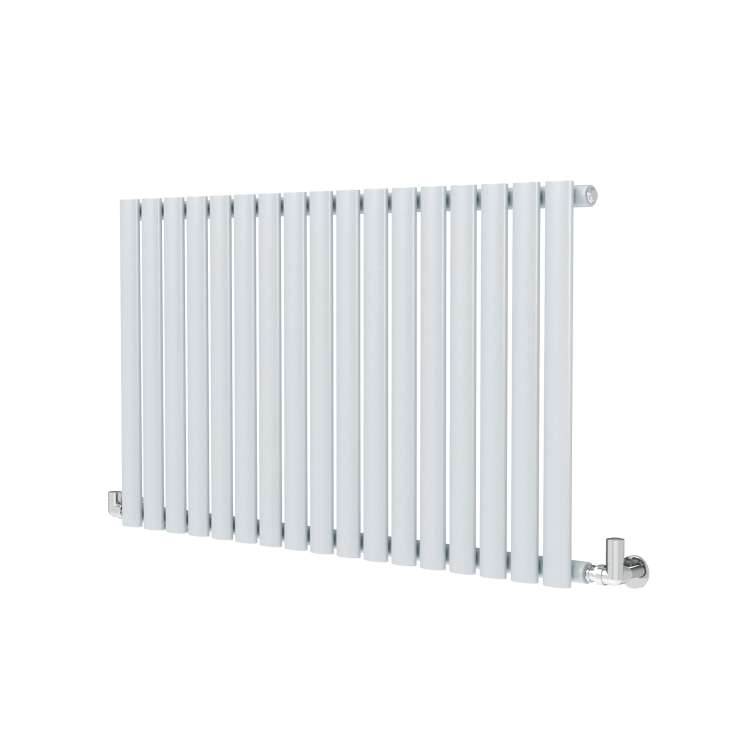 Sorrento Salt & Pepper Horizontal Oval Designer Radiator 600x1003mm Single Panel 2679 BTU - Image 3