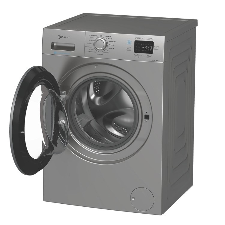 Indesit Push&Go 10kg 1400rpm Washing Machine - Silver - Image 4