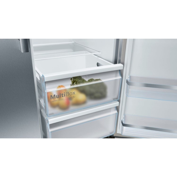 Bosch 533 Litre Side-By-Side American Fridge Freezer - Stainless steel - Image 4