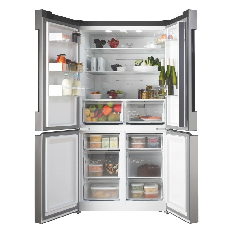 Refurbished Bosch Series 4 KFN96VPEAG 605 Litre Frost Free American Fridge Freezer Stainless Steel - Image 4