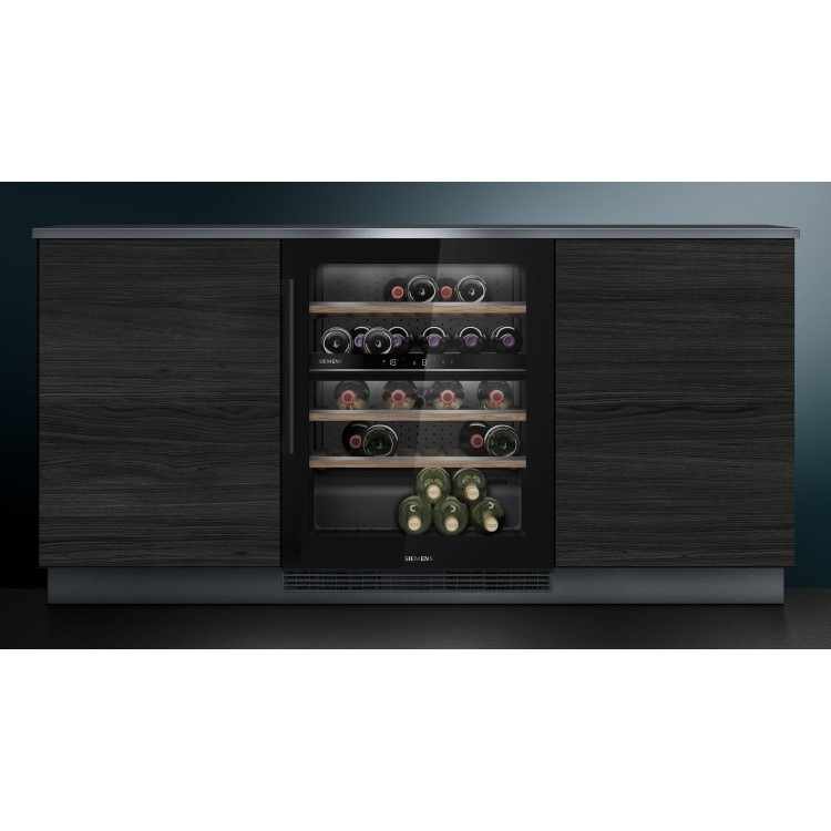 Siemens iQ500 44 Bottle Capacity Wine Cooler - Black - Image 4