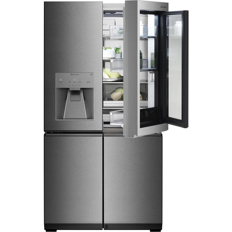Refurbished LG LSR100 Freestanding 643 Litre 60/40 Frost Free American Fridge Freezer Stainless Steel - Image 5