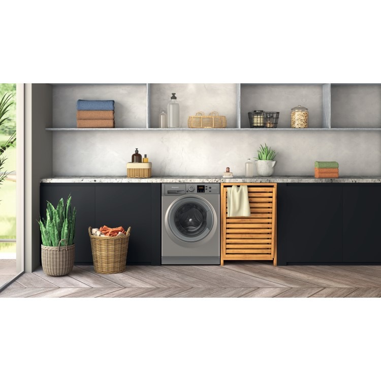 Hotpoint AntiStain 7kg 1400rpm Washing Machine - Graphite - Image 2