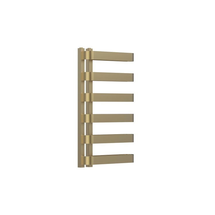 Brass Designer Curved Towel Radiator 850 x 500mm - Ordos - Image 3