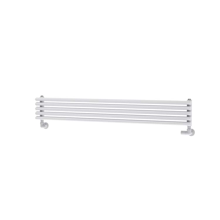 Ventura Linea White Oval Unique Designer Radiator 175x1200mm Single Panel 1147 BTU - Horizontal Bars - Image 4