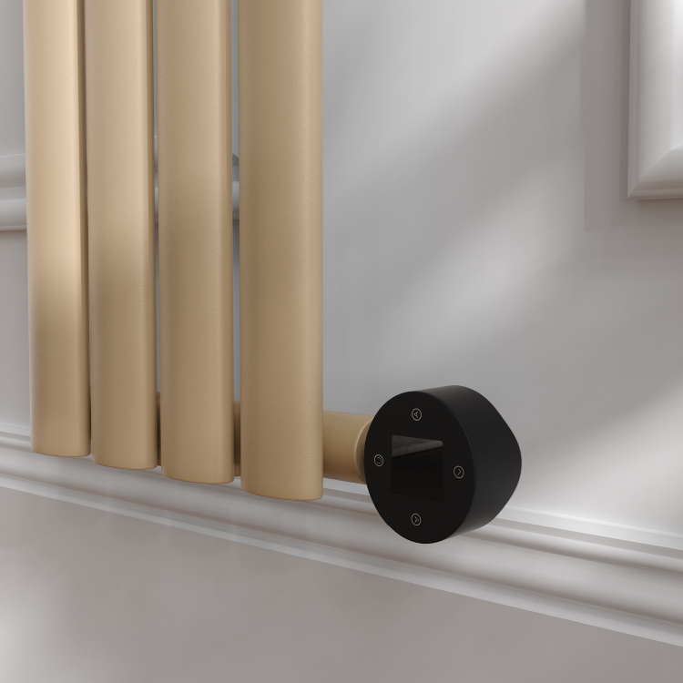 Elk Brown Vertical Smart Electric Radiator with Wi-Fi Thermostat - 1000W - H1600xW236 - Bathroom Safe - Image 5